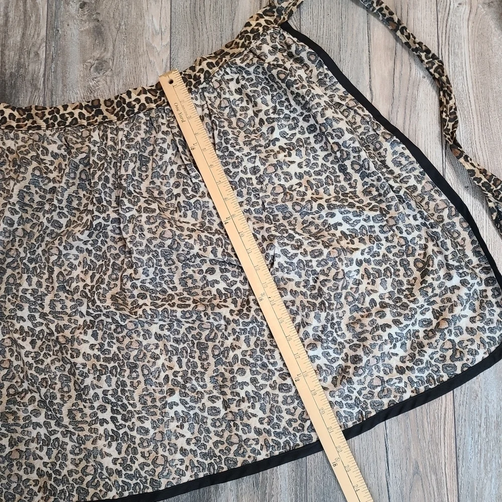 Leopard Print House Apron, Skirt